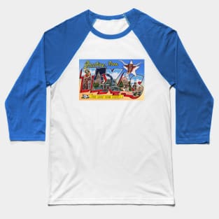 Greetings from Texas, the Lone Star State - Vintage Large Letter Postcard Baseball T-Shirt
